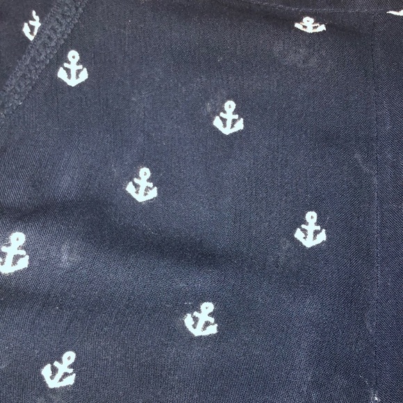 Roxy Navy and White Anchor Shorts - Picture 3 of 6